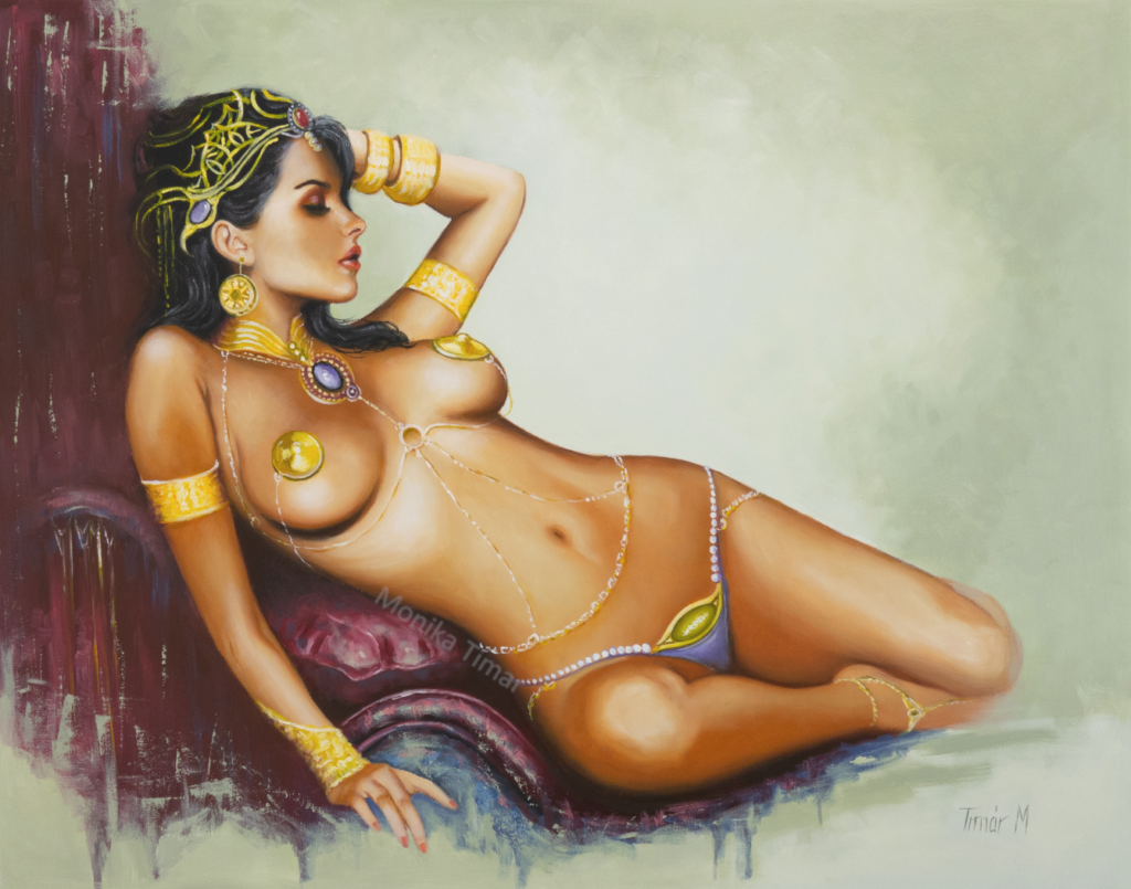 Dejah Thoris painting cover art by Monika Timar
