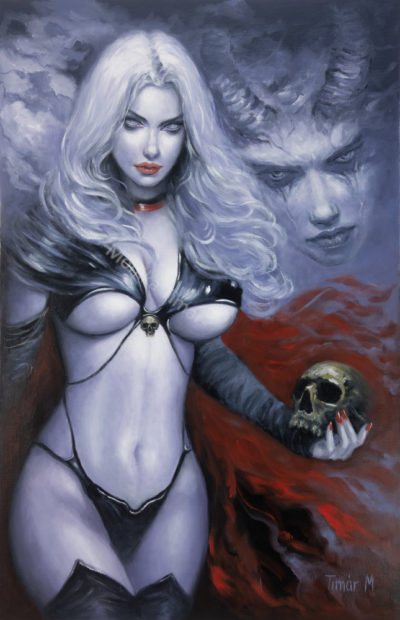 Lady Death painting comics monika timar